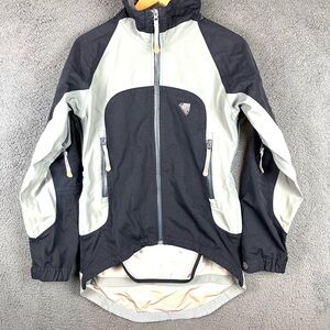 Vintage Endura Cycling Jacket Black Grey Men’s Size Small Hooded Waterproof